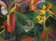 Franz Marc Deer in a Monastery Garden oil painting artist